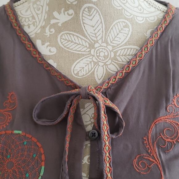 Wrangler Embroidered Long Sleeve Dress S - Picture 6 of 10